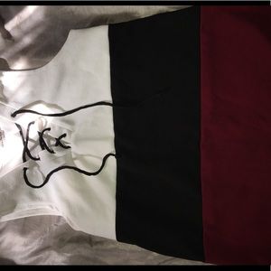 Black White and Red dress shirt